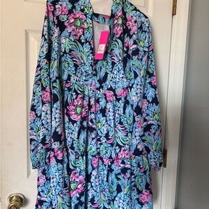 Lilly Pulitzer Winona Stretch  Dress Pineapple Paradise